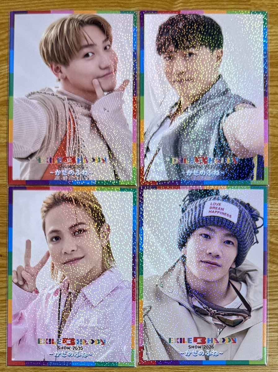 SSLR_cshk's tweet photo. EXILE B HAPPY ビーハピ かぜのふね フォトカ アクスタ 交換

【譲】画像参照人

【求】TETSUYA 中島颯太 アクスタ TETSUYA or異種

シクレ⇄シクレ
同種決まり次第異種可
📮郵送📮
お写真付きでお気軽にお声掛けください https://t.co/9Fw2AtdUj5
