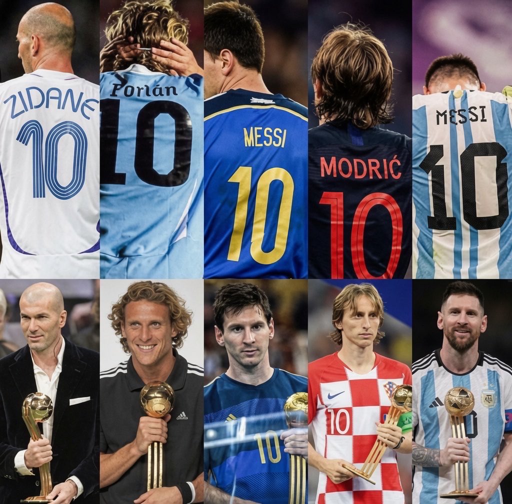 Joshua__Ubeku's tweet photo. The last 5 World Cup Golden Ball winners wore the number 10.

Wow! 🔥 https://t.co/cbEcv4d8Mx