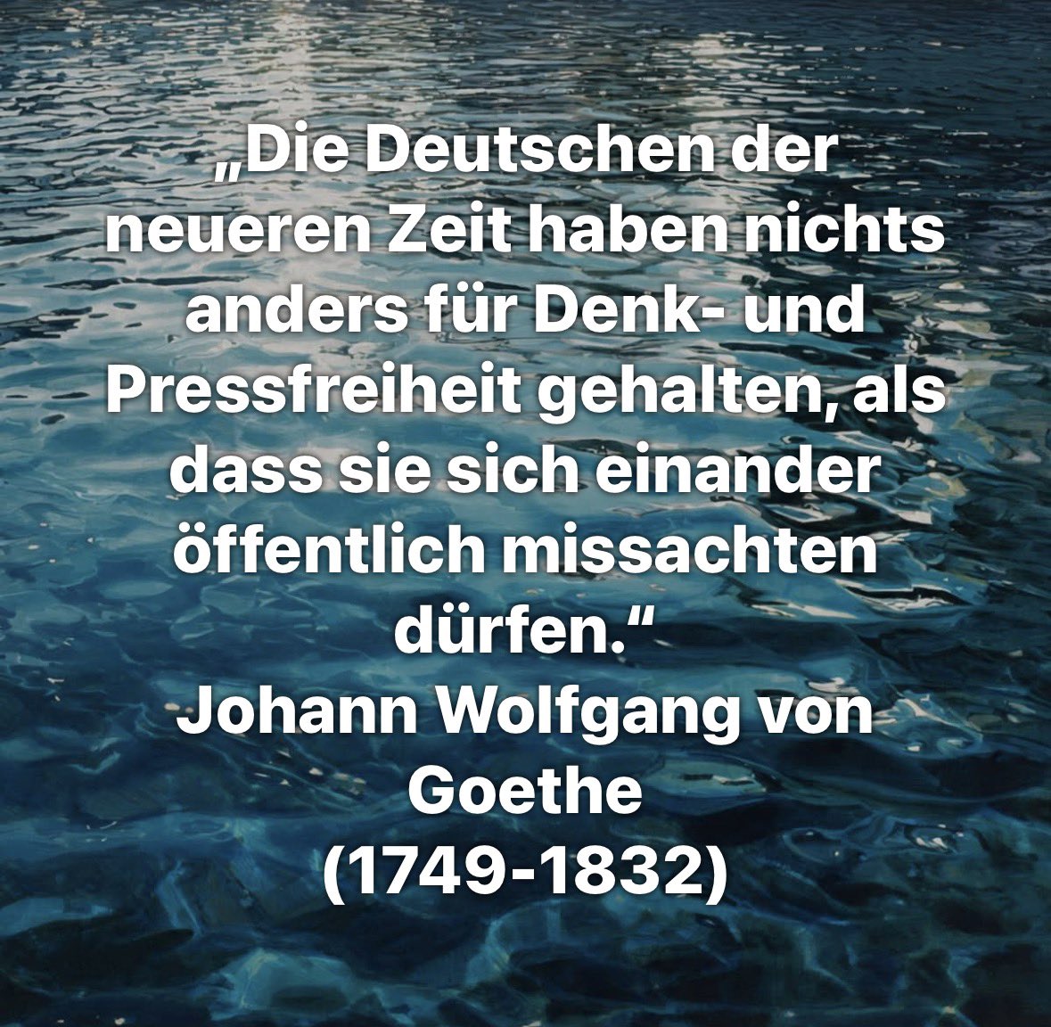 ThomasWalter71's tweet photo. Johann Wolfgang von Goethe (1749-1832), deutscher Schriftsteller, Wissenschaftler und Staatsmann, in: Johann Wolfgang von Goethe: Maximen und Reflexionen. Aus dem Nachlass #goethe #denkfreiheit #johannwolfgangvongoethe 

https://t.co/MF7vuvlSbP https://t.co/dzdQ22SK9L