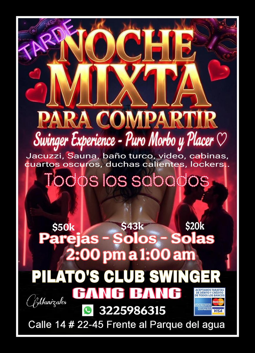 PilatosClub's tweet photo. Hoy Full ambiente en Pilato's Swinger Manizales. Super GANG BANG. No te lo pierdas !! https://t.co/UtEkYeH5PE