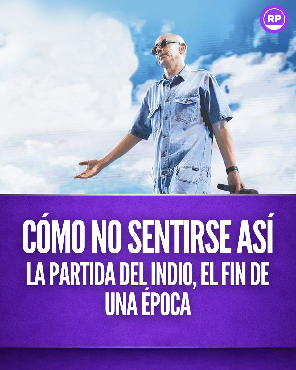 RPN_Oficial's tweet photo. Que no nos secuestren el estado de ánimo, sí, claro, por supuesto. ¿Y ahora qué hacemos, Indio? Como otros gigantes, aliados, artistas que nos hicieron mejores; como Luis Alberto, Gustavo, Pappo, Luca, Fede, Abuelo, pasarán los años y todos recordarán con toda precisión dónde estaban, qué estaban haciendo, cuando la noticia cayó como un mazazo y la tristeza lo inundó todo. Hoy no hay manera de rescatar el ánimo.

Carlos Alberto Solari, el Indio, murió en la temprana mañana del 5 de junio de 2026. Músico, cantante, compositor, poeta, diseñador, artista, pensador. Bandera y camiseta. Autor de frases que atraviesan y atravesarán los tiempos, capaz de condensar en un puñadito de palabras todo un universo a disposición de quien quisiera habitarlo. Apropiarse.

El Indio nos habló a todos. Y se convirtió en estampita y estandarte aun a su pesar, más allá de que todo artista desea que su obra sea conocida por muchos. Y en la Argentina debe haber muy poca gente que ante una foto del Indio se pregunte quién es.

En la espantosa jornada del 5 de junio de 2026, millones en la Argentina hablaron del Indio, cantaron al Indio, portaron con orgullo su camiseta, su bandera, su tatuaje. Ya sucedía antes. Seguirá sucediendo. Los artistas que se ganan el amor del pueblo se mueren, pero no se van. Aunque estas horas sean de infinita tristeza, de preguntarse otra vez y que las lágrimas sigan cayendo.

Y ahora qué hacemos con nuestro estado de ánimo, Indio. Si esto ya no es rock. Es pura suerte.