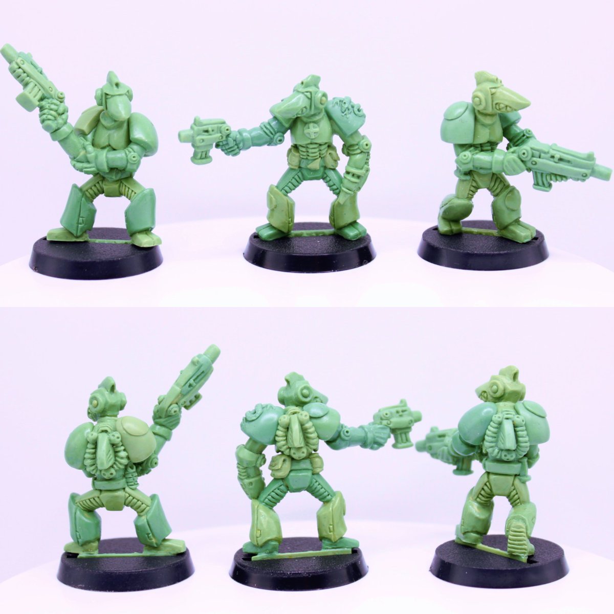 beQuestMinis's tweet photo. Finished sculpting the next three space sharks! Handsculpted out of greenstuff and milliput in scale of 28mm.
#warhammer #warhammer40k #oldhammer #miniatures #tabletop #greenstuff #40k #Wargaming #roguetrader #grimdark #spacemarines https://t.co/PYyjHVwf0J