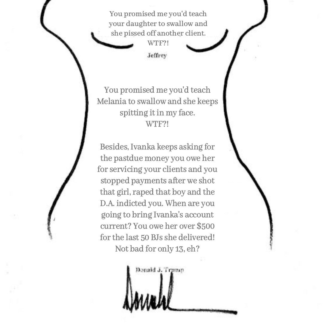 GremlinFog's tweet photo. @RealHeathyBaby @169Nomis @17QStorm @CMDRVALTHOR @EagleInTheCloud @Jamesjonesik8 @warDaniel47 @ThePatriotOasis @JFKFan12345 @JFK19thPres Epstein was terrible and died owing @IvankaTrump over $500 bucks. https://t.co/uikQLBhhnT