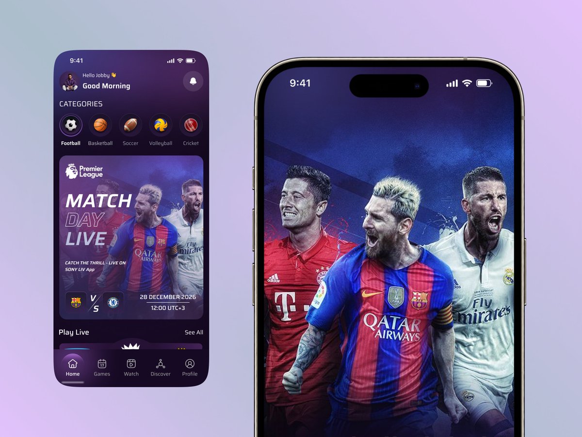 md_jahid98300's tweet photo. Sports Live Streaming App UI/UX Design
#MobileApp #UIUXDeasign #AppDesign #Mobile #SportsApp #StreamingApp #IosApp https://t.co/uhajyfkLJL