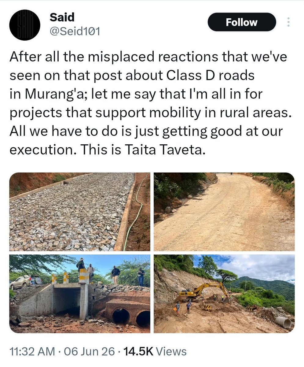 frankmaina254's tweet photo. @HonKangata @KeRRA_Ke Good job sir, we &amp; national govt also need to replace broken down &amp; low bridges in the county. https://t.co/FhdTBEULRI