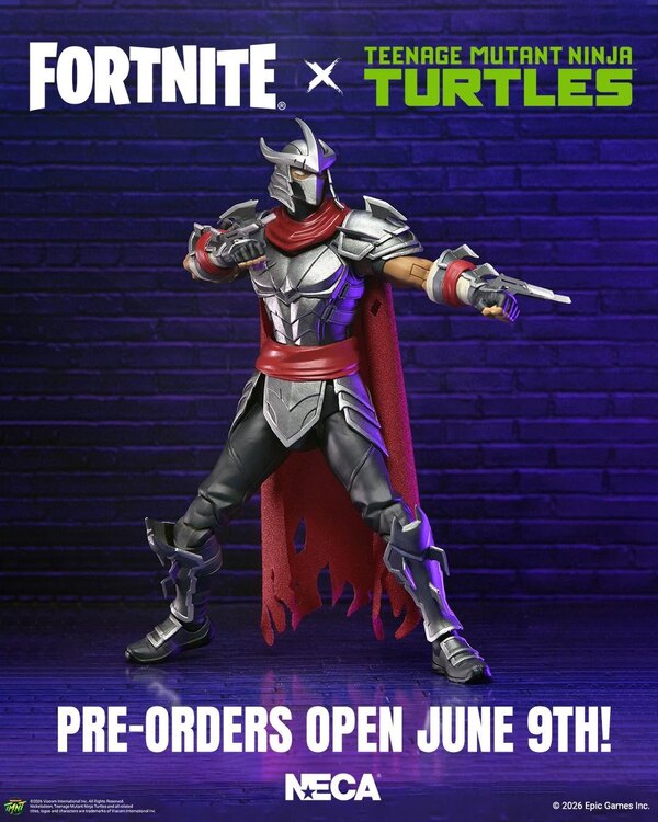 StateOverse's tweet photo. NECA Fortnite x Teenage Mutant Ninja Turtles Shredder will go up for preorder Tuesday (6/9). https://t.co/o9YaeA9CuA