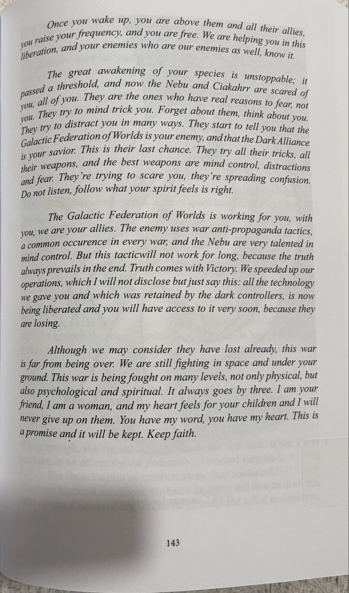 SWINGplay's tweet photo. Best to read Alena Danaan for more Galactic True Information.

Currently, Galactics &amp; Earth Alliance are in control.
LOVE &amp; LIGHT ✨🤍✨ https://t.co/vcAmkrC1bW