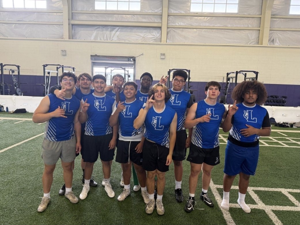 Coach_Diaby's tweet photo. Proud of these young men for the way they competed at the San Marcos Linemen Challenge SQT. Headed to state. @LehmanLobosFB #DRACO #RECRUITLEHMAN https://t.co/Vugn45EuPl