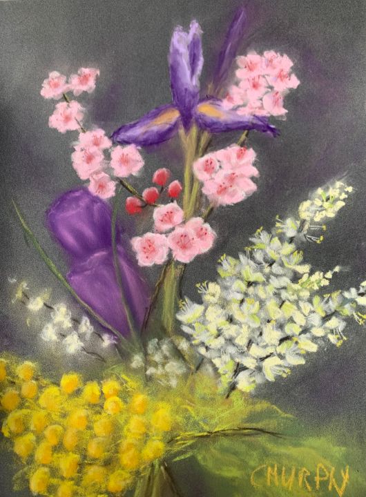 drcmurphy's tweet photo. Art of the Day! "Still life with Purple Iris". Buy at: https://t.co/CG90rnltYB https://t.co/lQVRdUOhC1