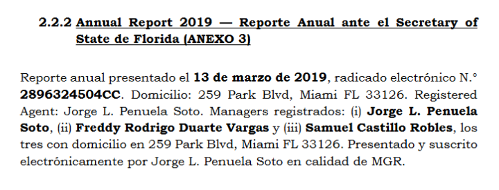 casoasomuffaa's tweet photo. 🚨 URGENTE | @SSociedades determina mediante Rad No: 2026-01-451171 en prueba documental que el Sr Samuel Castillo SÍ ES PARTE DE LA SOCIEDAD CAPITAL MIAMI INVESTORS LLC. El Sr Castillo pretendió, mediante solicitud de desintervención, decir que no tenía nada qué ver con la sociedad fachada creada también por el Sr Jorge Peñuela (QEPD?) #CasoAsomuffaa