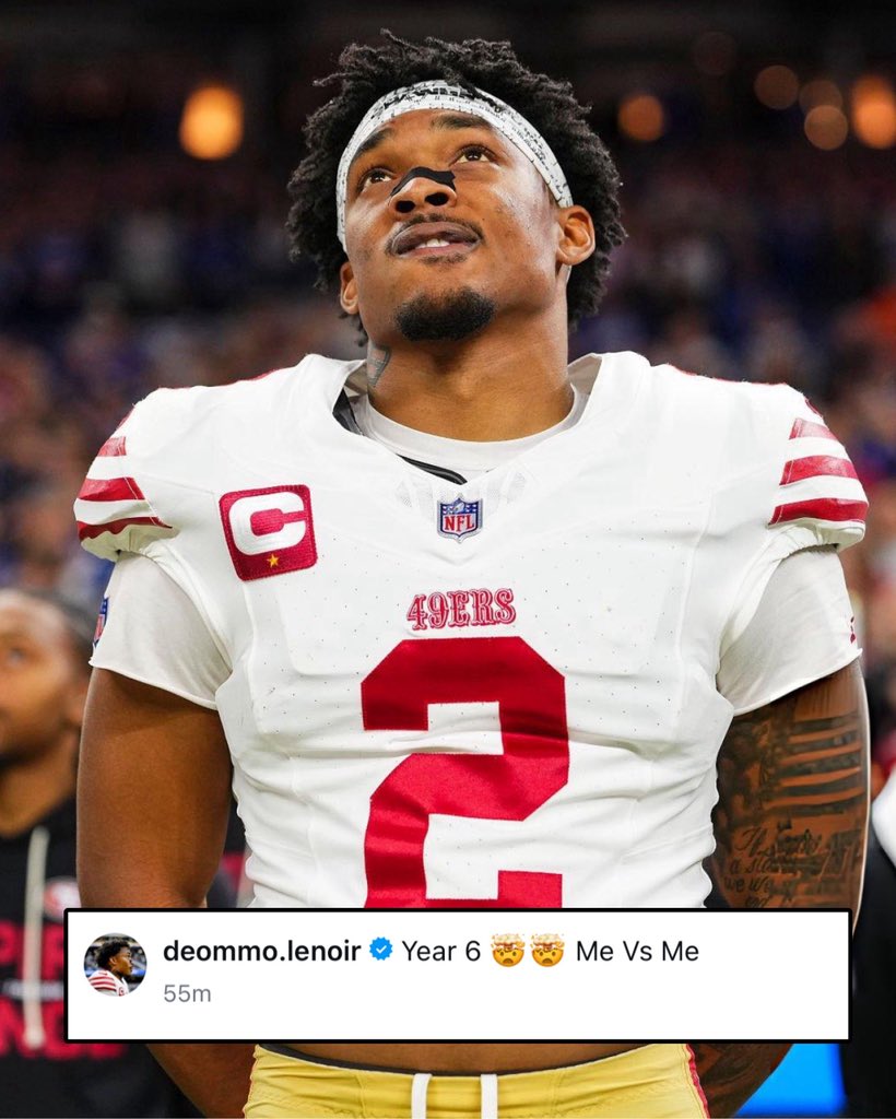 OurSf49ers's tweet photo. Deommodore Lenoir Year 6 loading🔋 

#49ers || #FTTB https://t.co/TA0iFO4Jvk