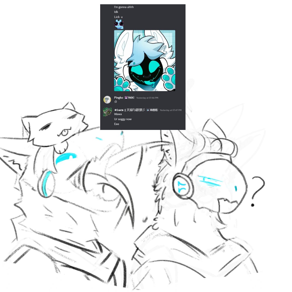 Pingko__'s tweet photo. eeewww @lucadaprotogen 😭

I will try animating this. I'm bored https://t.co/XFb6z3W29I