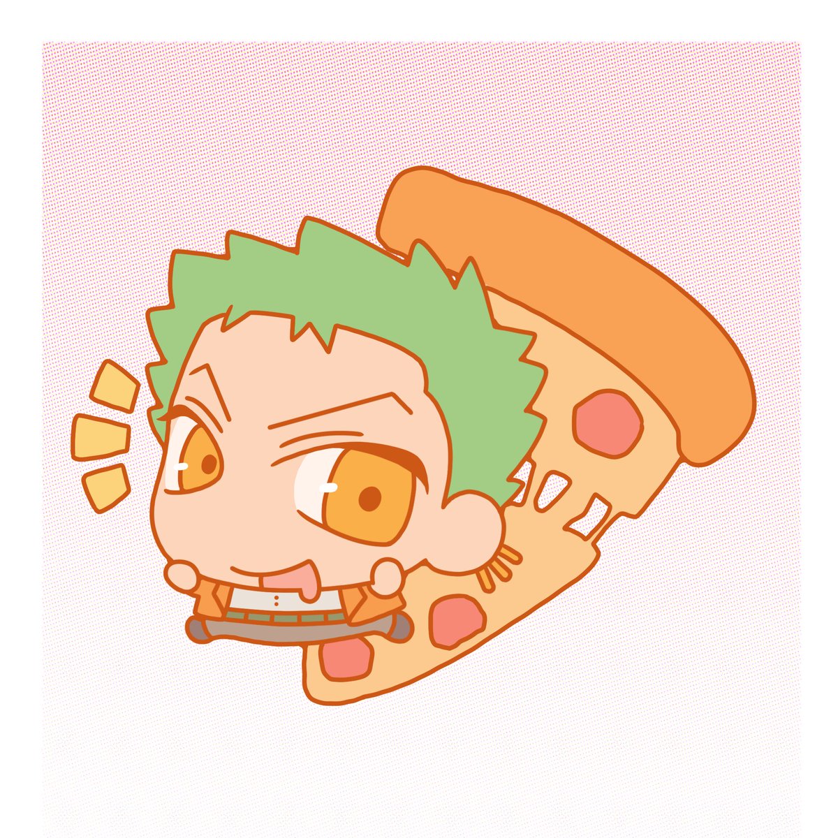 ayanon3gq's tweet photo. #ゾロサン　#zosan 

🍕 pizza!!🍕 https://t.co/63CGf0HPOX