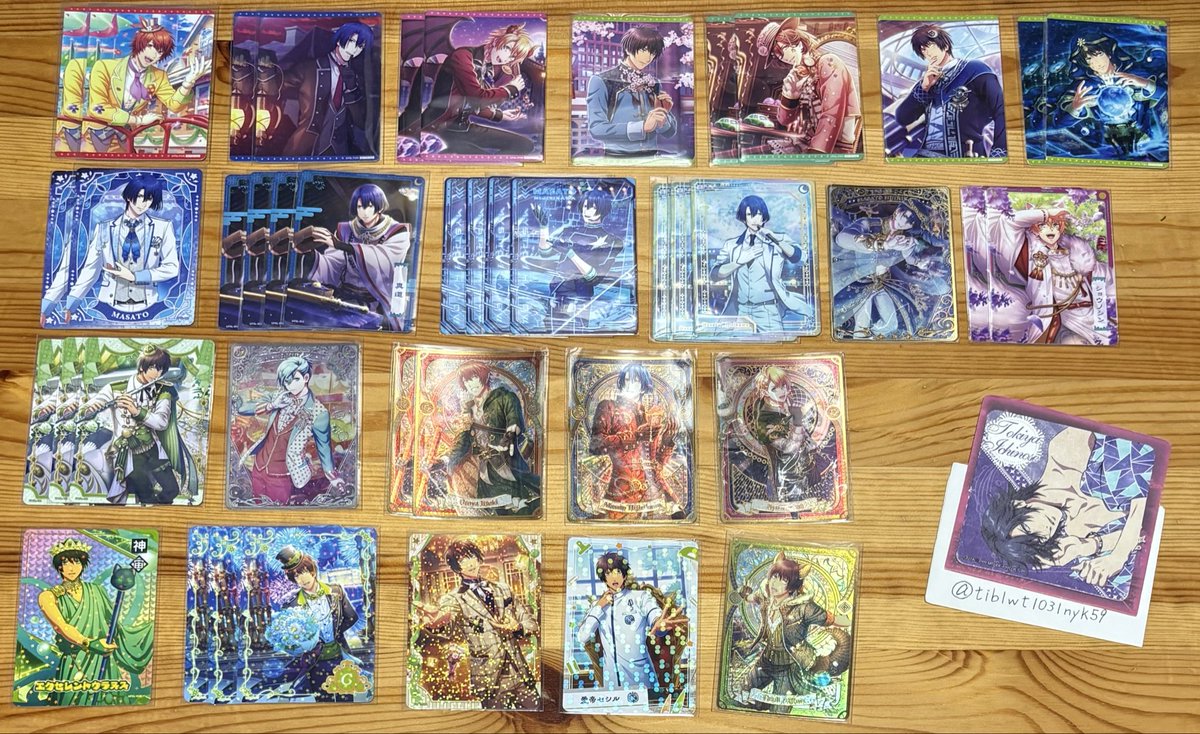 tiblwt1031nyk59's tweet photo. 【譲渡・交換】うたプリ シャニライ Shining Live ビジュアルコレクションカード ビジュコレ

譲）音也・真斗・翔・セシル・嶺二・藍

求）
195円+送料・トキヤ
特典500円

N.過去弾含む纏めてのお取引優先です。
郵送希望です。
お気軽にお声掛け下さいませ。 https://t.co/RuqAKe2ZeQ