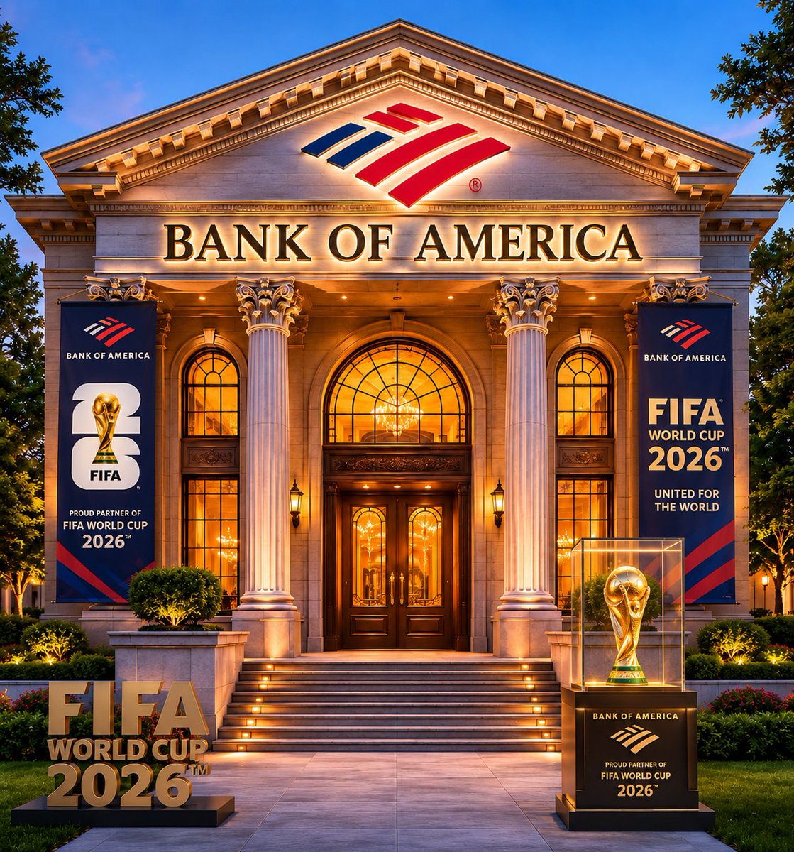 breadoverkeys's tweet photo. FIFA meta was running a few days ago, now it’s shifting to banks… and people are missing something obvious. FIFA 2026 is sponsored by the fucking Bank of America, this isn’t random. I’m building around this so let's run this up. https://t.co/umMduvnvE3