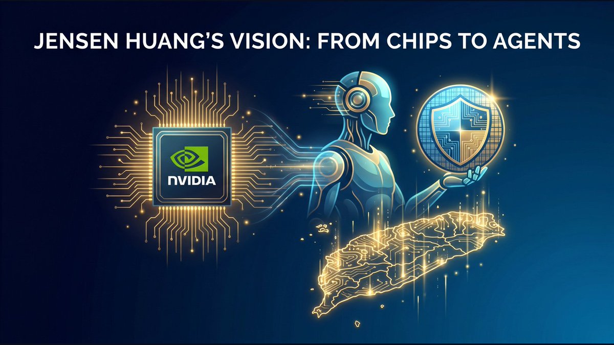 dAAAb's tweet photo. Nvidia's Taiwan spend: $15B → $150B — Jensen: "epicenter of the AI revolution" — Vera CPU built for agents not humans — RTX Spark 1 petaFLOP in a laptop — Nemotron 3 Ultra 550B for long-running agents — silicon shield just became the agent shield #AIAgents #Taiwan https://t.co/gyomCjvBEp
