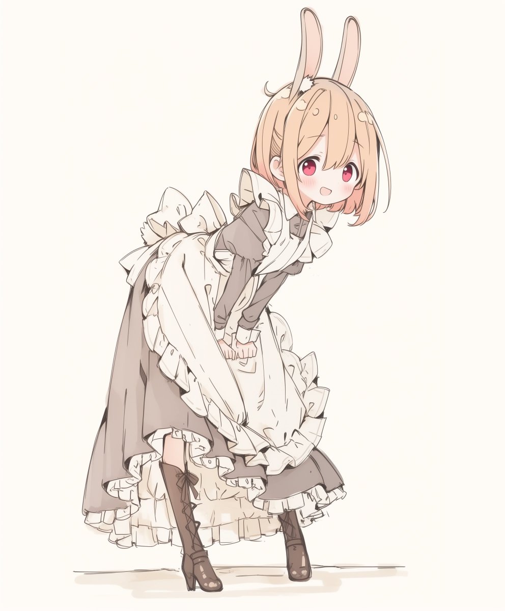 「うさうさ!」|黒猫さん🐈‍⬛のイラスト