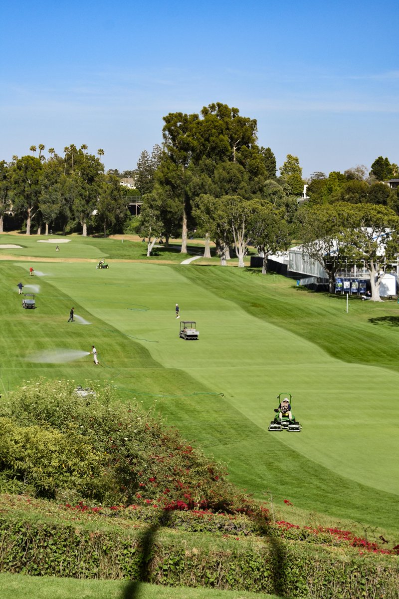 BernhardCompany's tweet photo. Proud to see Emily Casey supporting Marshall Dick and the greenkeeping team at The Riviera Country Club during the 2026 U.S. Women's Open.

Emily is helping deliver championship conditions and sharing valuable expertise with turf professionals.

#USWomensOpen #BernhardAndCompany #TurfManagement