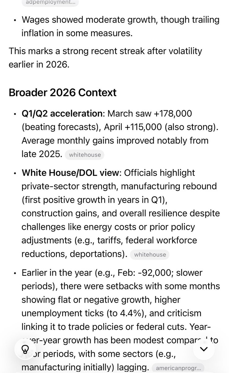 Caligurlkim's tweet photo. @legaljunkieTX @RapidResponse47 He’s just getting started and you’re posting about 2025 when he was trying to clean up  Biden’s mess and bring non government jobs back. That takes time. Try to keep up… https://t.co/Yxr1Vvut5g