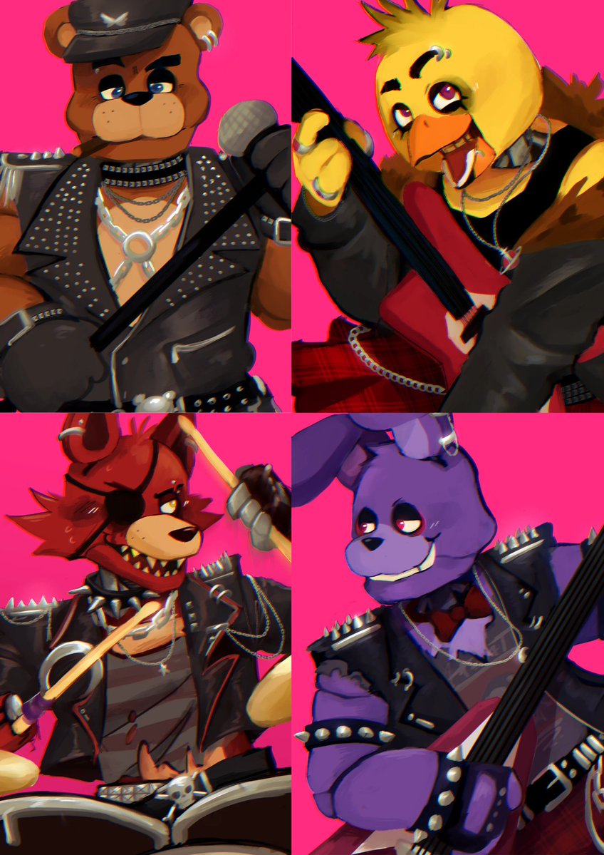 ArtissiJam's tweet photo. the band ever🖤⭐ #fnaf https://t.co/iEQ0zMYSzC