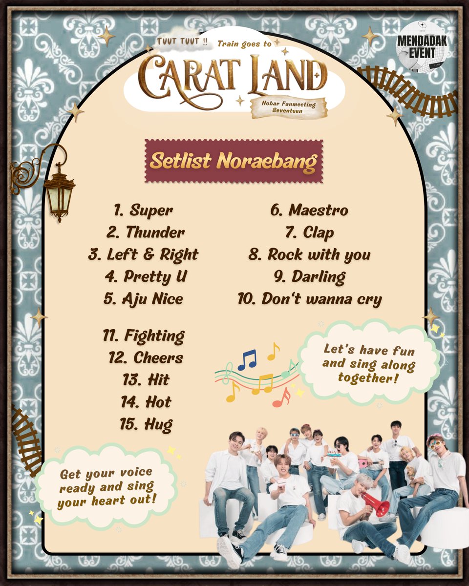 minglass_'s tweet photo. Tuut tuut!! 🚂💨
CARATs, waktunya naik kereta menuju Caratland 💎✨

Seru-seruan bareng dari nobar sampai noraebang, semuanya ada di sini 👀🎤
🎟 HTM 130K
🎟 HTM 150K (+coin pouch or plushie keychain) https://t.co/YGWiqi3f4p