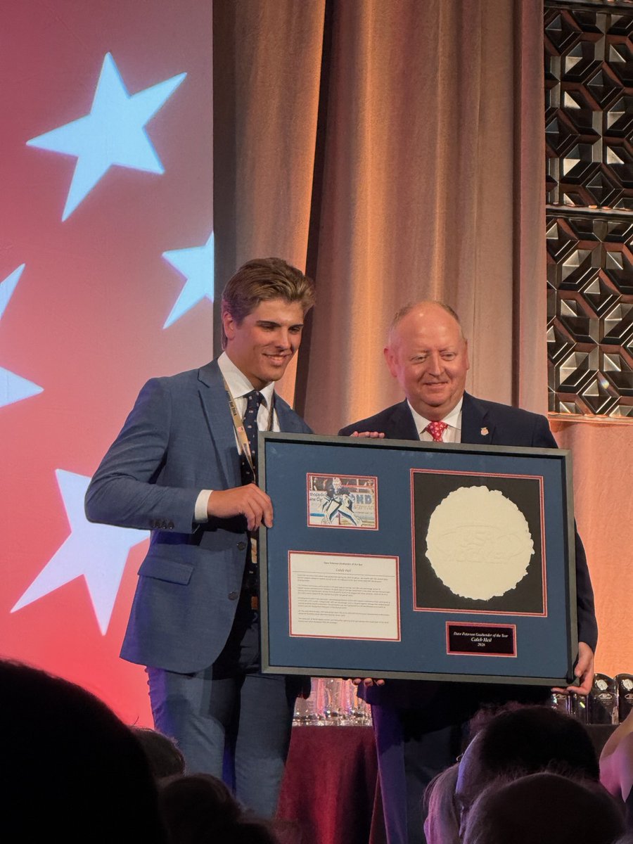 MadCapsHockey's tweet photo. A huge congrats to Caleb Heil on receiving his USA Hockey Goalie of the Year Award last night.

#GoCapsGo https://t.co/uhGT19pp3B