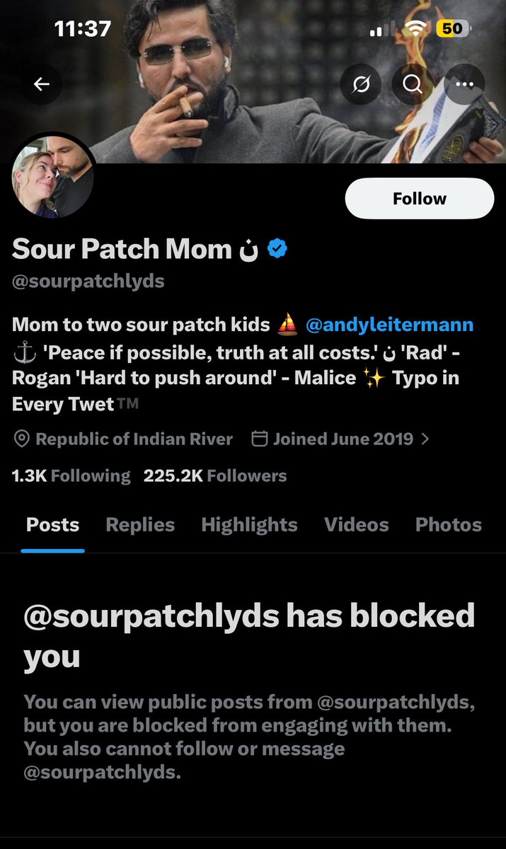 TeePolitics's tweet photo. Interesting to find people in the wild who have you blocked. 

The banner lmaooo! https://t.co/T41wQkCmbR