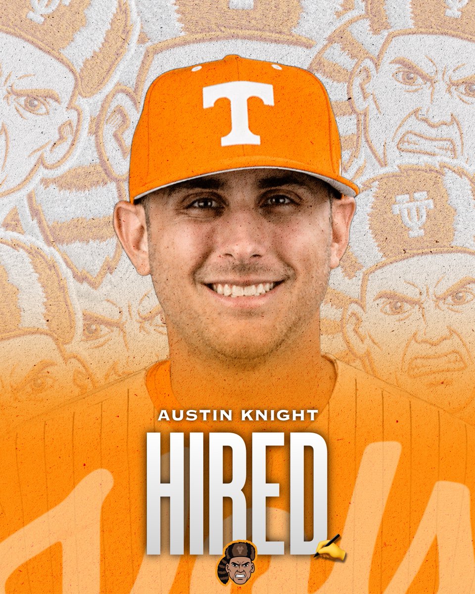 BoxOfficeVols's tweet photo. Austin Knight has been hired as Tennessee’s pitching coach, via @ByMikeWilson

Welcome to Rocky Top @Austin_Knight3 🍊 https://t.co/zioxUAhvSb