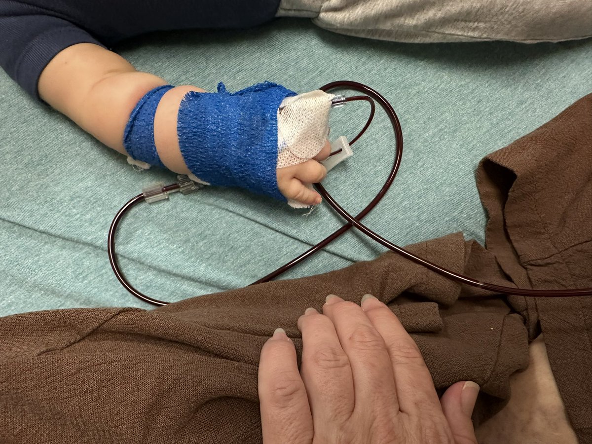 sledgehammer70's tweet photo. Blood transfusions and snuggles. Thank you to everyone who donated blood, your time and willingness save children like mine daily. 

#donateblood #thankyou #silentheroes https://t.co/AKvnMM7UDi