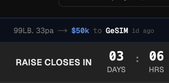 cryptogk00's tweet photo. A huge congrats to @gesimxyz.
But in this current market somenone commited 50k is seems unrealistic for me. https://t.co/4WkALD34Fv