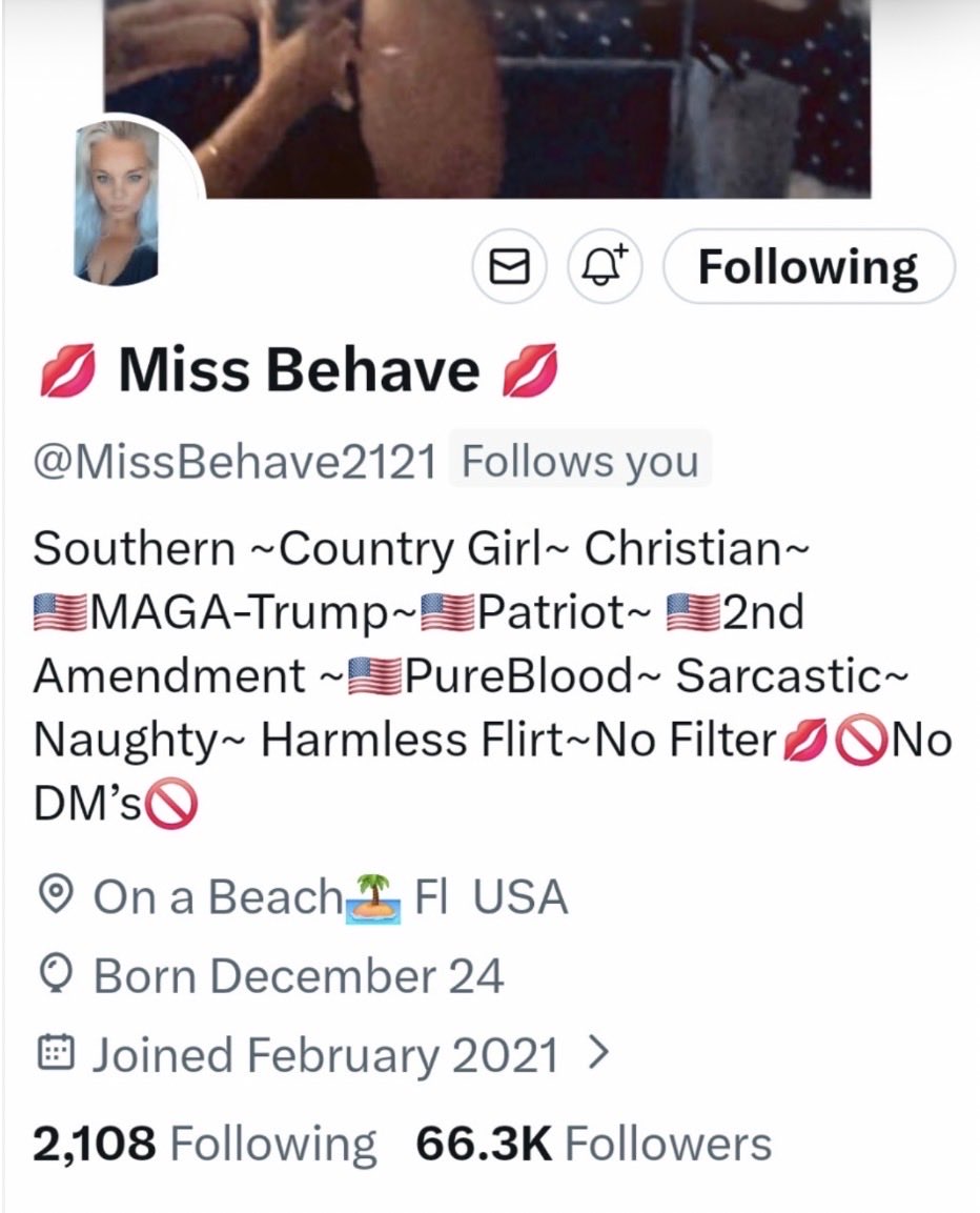 💋Miss Behave💋 tweet media