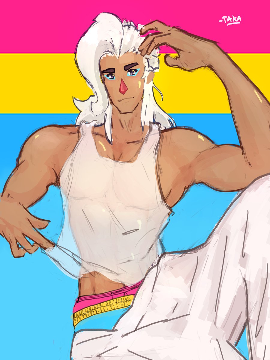 Takatibbies's tweet photo. Happy Pride Month!❤️ #lifeweaver #gay #overwatch #bara #art #pansexual #csp https://t.co/0XdhbKpSfX
