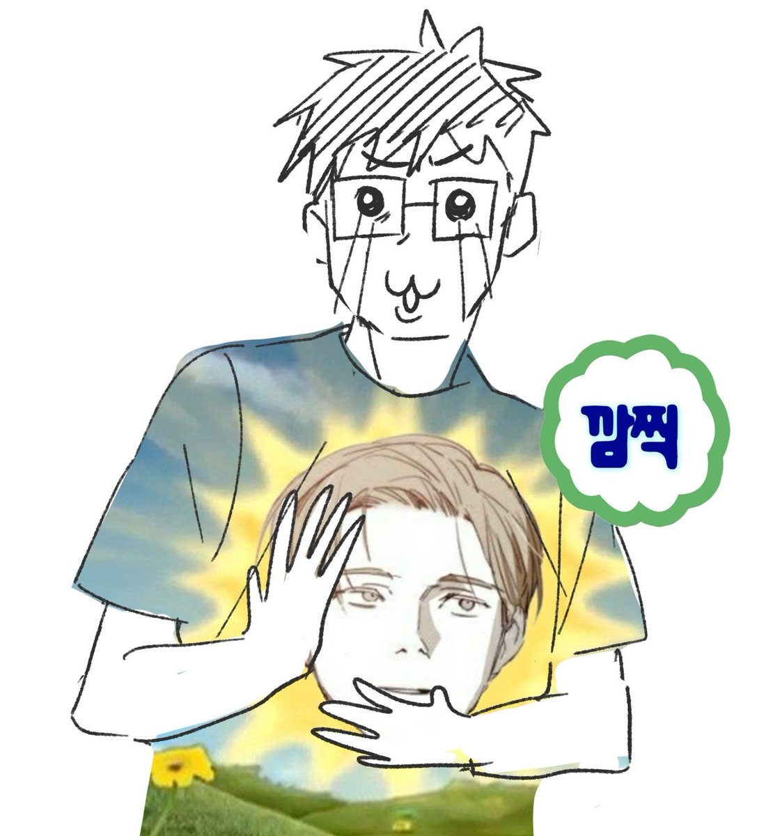 ogl490's tweet photo. 근황) 생일기념 친구가 유다원 티셔츠 선물해줌
(전에는 좀칙칙한 유다원 티셔츠였는데 화사해져서 기분좋다) https://t.co/eLGoATqyOd