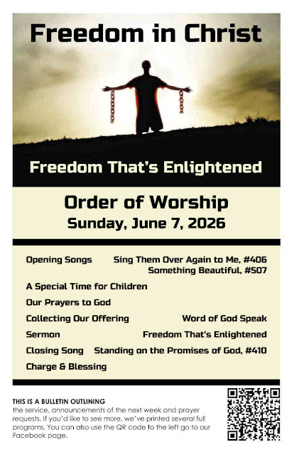EdRudiger's tweet photo. The Program and Bulletin for the SPC Worship Service - Sunday, June 7, 2026
#Bible #Bulletin #freedom #FreedominChrist #FreedomThatsEnlightening #program #worshipservice
https://t.co/5IiKk3IxJI https://t.co/C4aULGg8SY