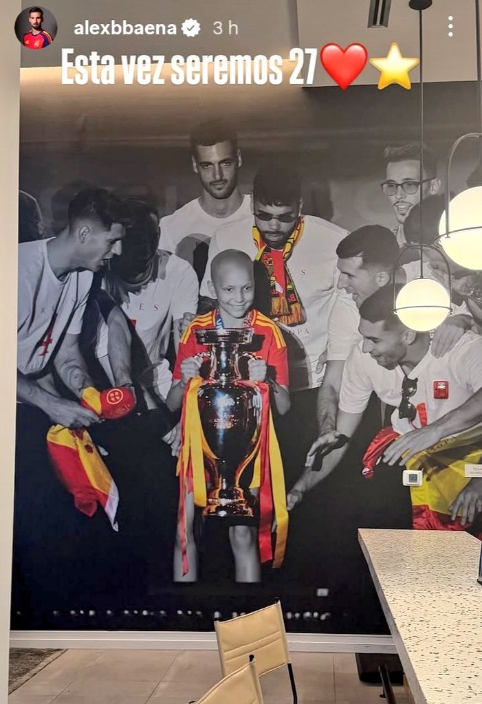 IvaanBlanco26's tweet photo. La historia de Álex Baena en Instagram 🥺❤️

"Esta vez seremos 27". https://t.co/W3ayXp7mZv