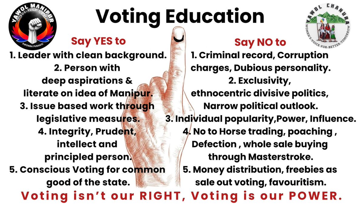 YawolChanura's tweet photo. Voting Education https://t.co/cs3qZWs6jJ
