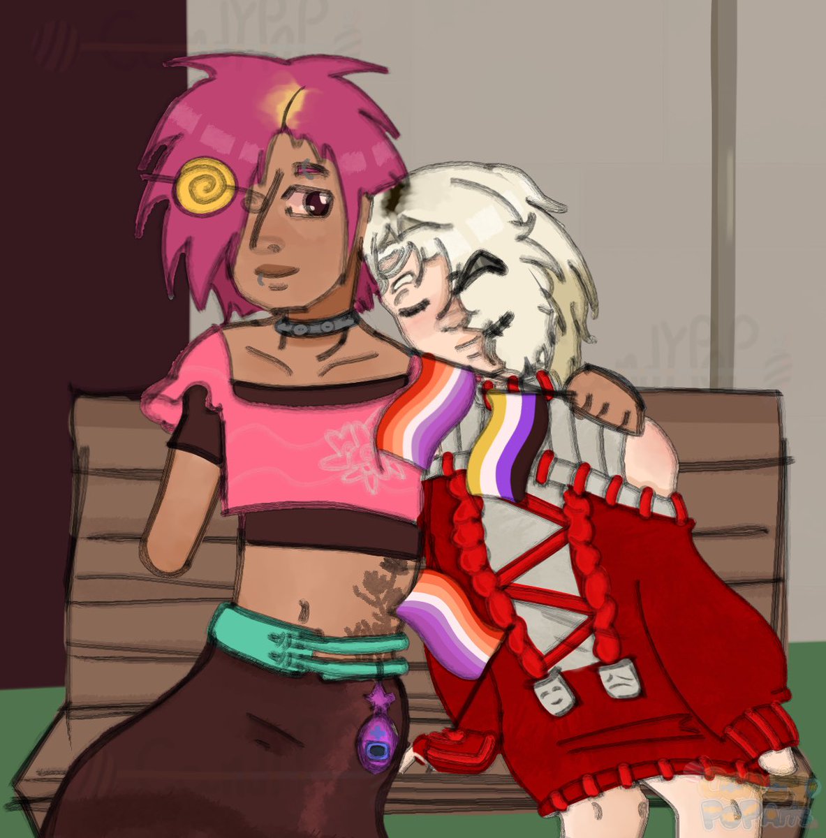 SillySmartArt's tweet photo. I had soo much fun drawing Zooble and gangle :D (they on their first date btw >:3) #art #fanart #tadczooble #tadcgangle #zooblexgangle https://t.co/csjAfa8486