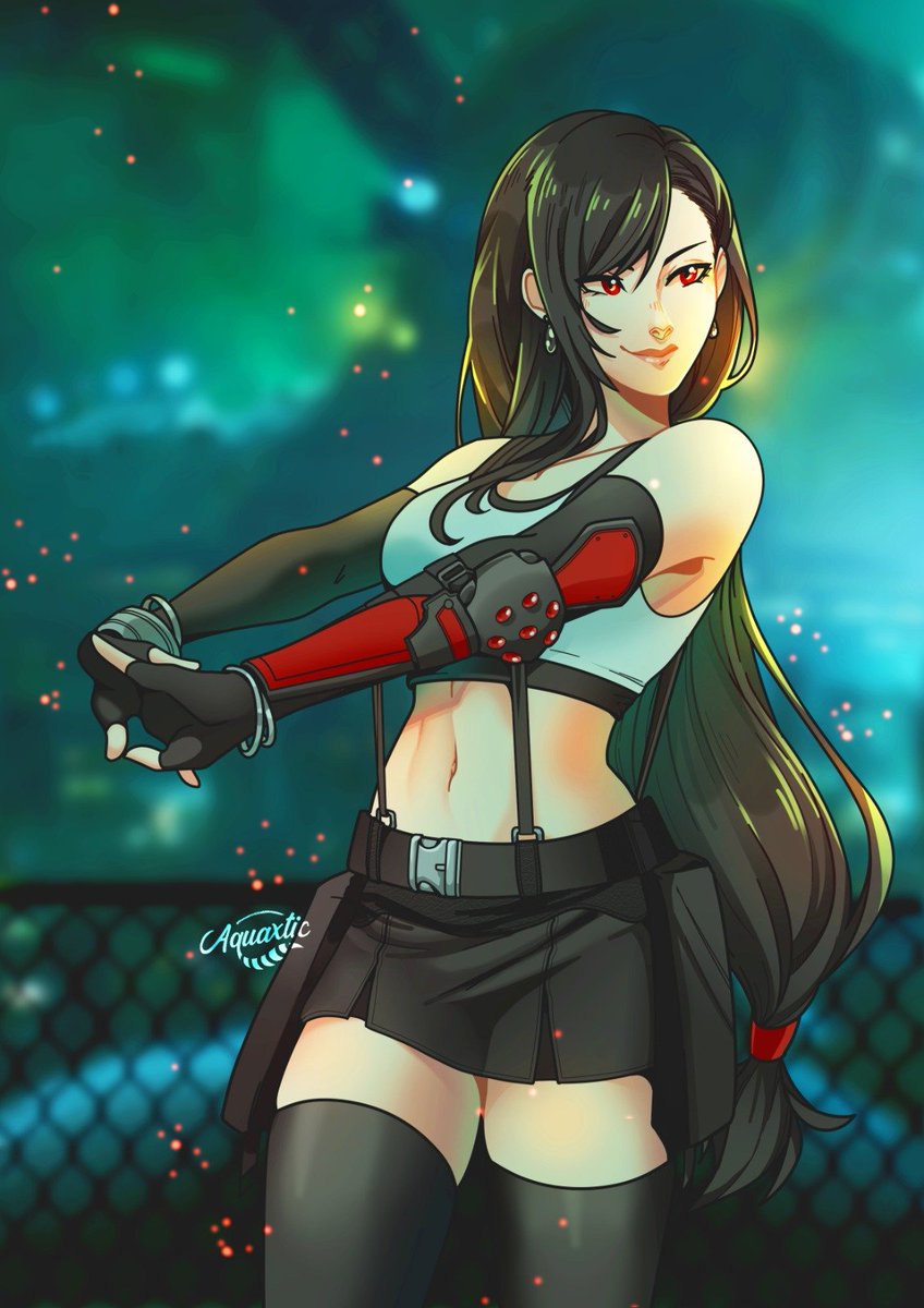 Aquaxtic's tweet photo. it's the year of tifa #summergamefest #myart https://t.co/wBqKzjYKNQ