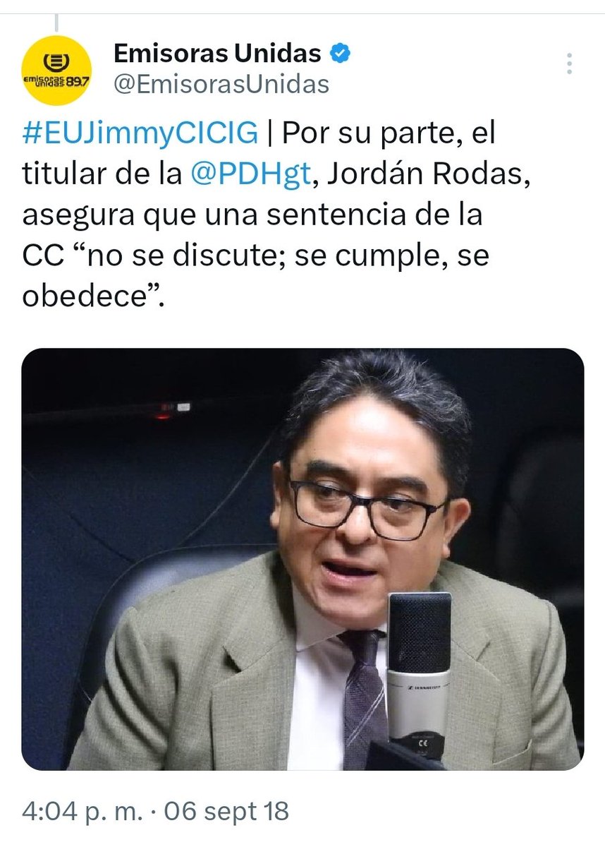 CEDEguate's tweet photo. @macu_ubaldo @CC_Guatemala ¿Cómo era?
"...una sentencia de la CC no se discute; se cumple, se obedece."
Jordán Rodas
🙃😉 https://t.co/IElNFyEQVm