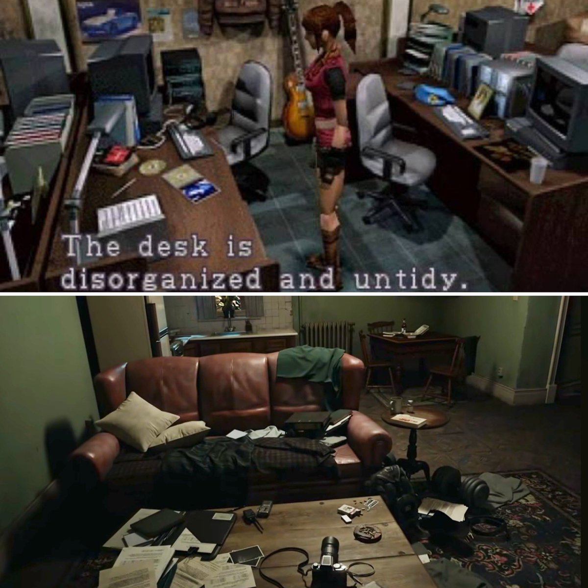 jjfromroe's tweet photo. “The desk is disorganized and untidy. It probably reflects the owners personality.” https://t.co/6UzzMgfoKQ
