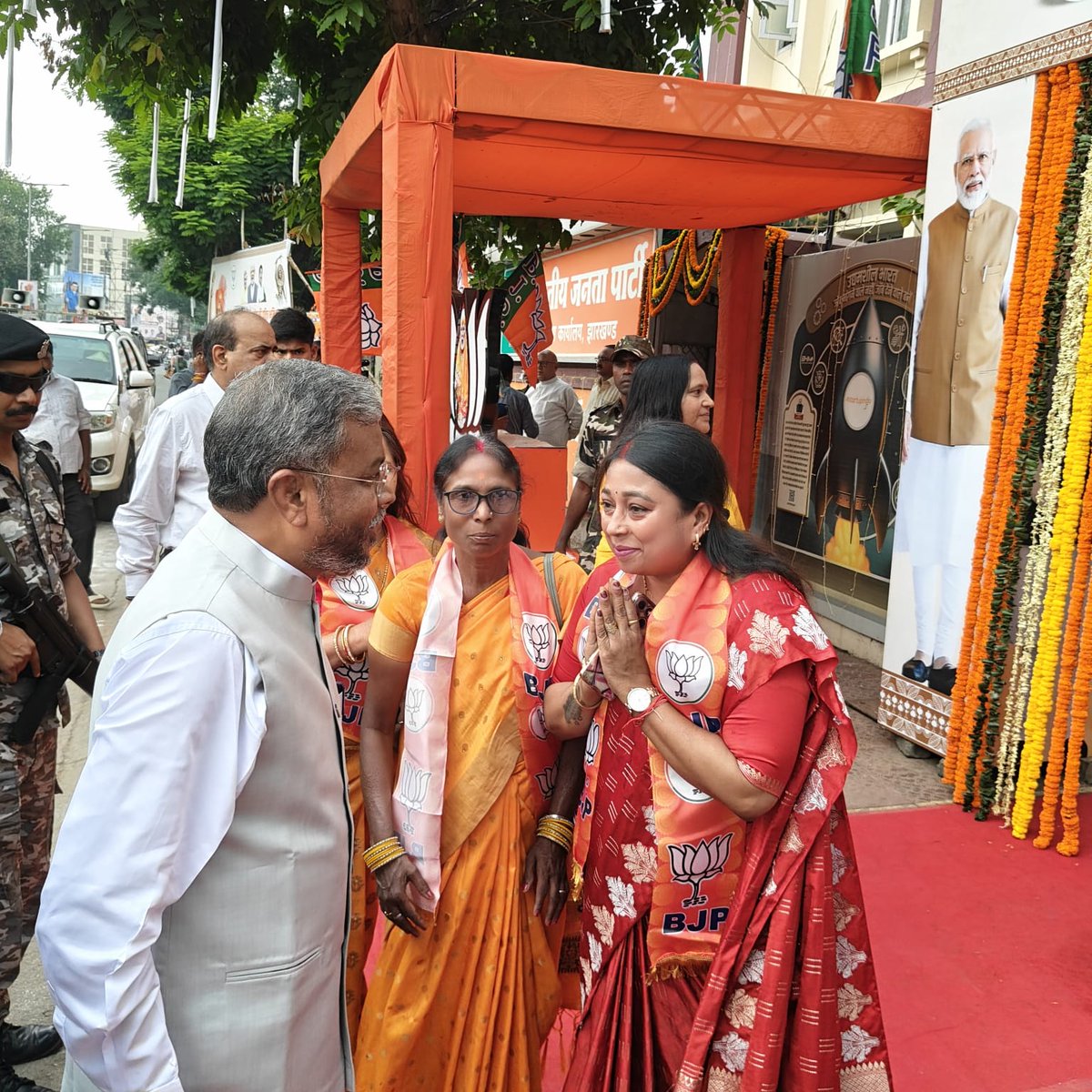 AnamikaDevi19's tweet photo. झारखंड की पावन धरती पर भारतीय जनता पार्टी के आदरणीय राष्ट्रीय अध्यक्ष श्री नितिन नवीन जी का हार्दिक स्वागत एवं अभिनंदन। https://t.co/lV6MQxcGft