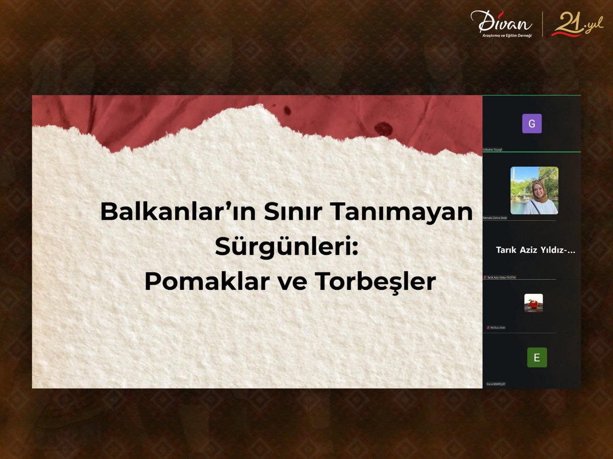 DivanAkademi's tweet photo. 📌 4 Haziran Perşembe günü, Balkanlar İzleme Merkezi kapsamında “Balkanlar’ın Sınır Tanımayan Sürgünleri: Pomaklar ve Torbeşler” başlıklı programı gerçekleştirilmiştir. https://t.co/UeeBmc4FM7