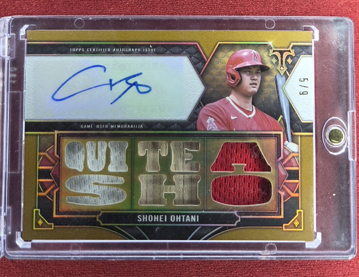 ShoffJason's tweet photo. @aaroncgarrett @rdaex1 I am making this Ohtani available 
2022 triple threads Gold
5/9
Taking offers
Dm if interested 
7k OBO
Retweets appreciated https://t.co/bkORmZL2ut