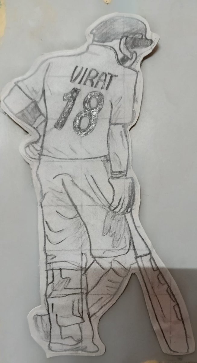 iamamitv2's tweet photo. Painting from my Niece 😍 @imVkohli #virat #painting https://t.co/XcT82Z1dom