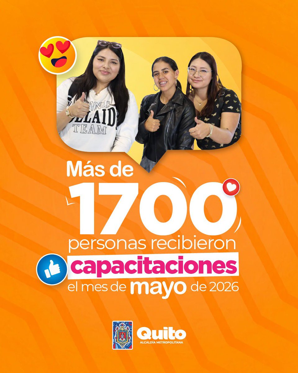 ConquitoUIO's tweet photo. #ConQuitoTransforma vidas a través del conocimiento.🎓📚

Más de 1.700 personas fueron capacitadas a través de nuestros programas y proyectos. En #ConQuito, creemos en el poder de la formación para impulsar el progreso y el desarrollo de nuestra ciudad. 💡

#QuitoRenace https://t.co/cZkqzCnpwl