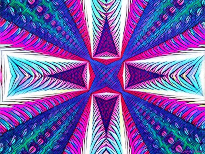 CNEWBY03's tweet photo. Art of the Day! "Blue Toned Cross Kaleidoscope". Buy at: https://t.co/cuPBWMHyoZ https://t.co/yJNeGPTtVQ