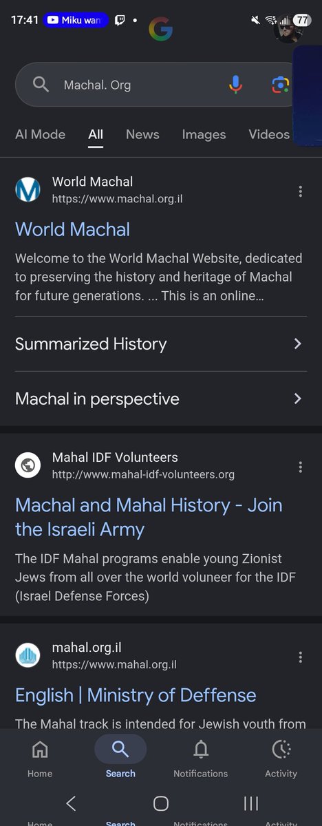 AlwaysAgnew's tweet photo. @ronnie2204 @lbelle212 @JMart228445 @CliffArroyo @Mr_Andrew_Fox Googled Machal. Org, because only a moron would click on a Zionist link directly, decond result was to join the IDF. Yeah. Sounds credible. https://t.co/37lexmYCvw