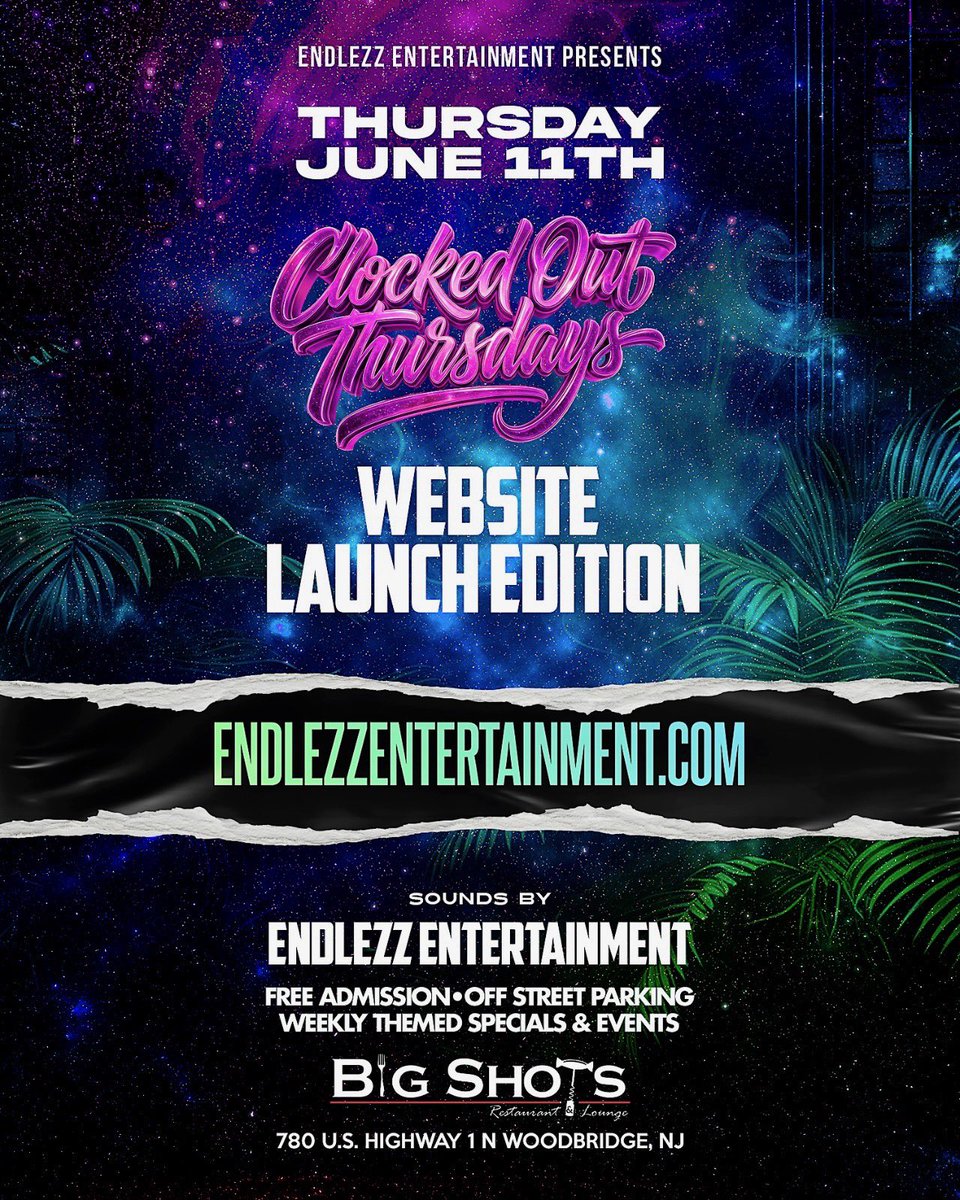 DjCal18's tweet photo. THURSDAY @ 4PM
@BigShotsWoodbridge
-THE RETURN-
“CLOCKED OUT THURSDAYS”
-The Afterwork-
A Special Website Launch Event For
@EndlezzEntLLC
@EndlezzEntertainment
https://t.co/5AnybJAGF2
Sounds By The Endlezz Entertainment DJs &amp; Guests..
FREE ADMISSION
OFF STREET PARKING https://t.co/LB7g7l2Hrd