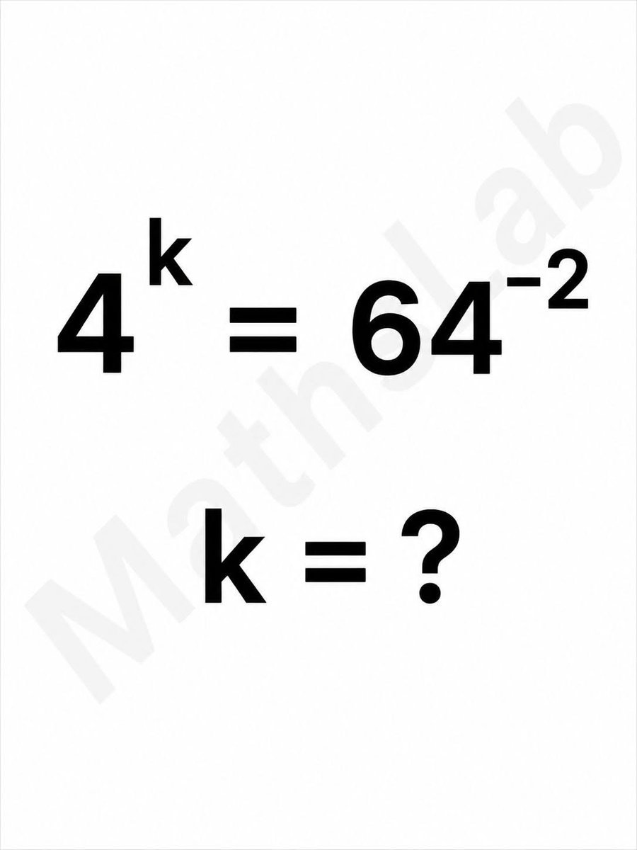 BTC_Alerts12's tweet photo. 👉👉👉👉Solve for k
#simplemathschallenge #mathematician #educational #mathematics https://t.co/bB1k0Ucrdf
