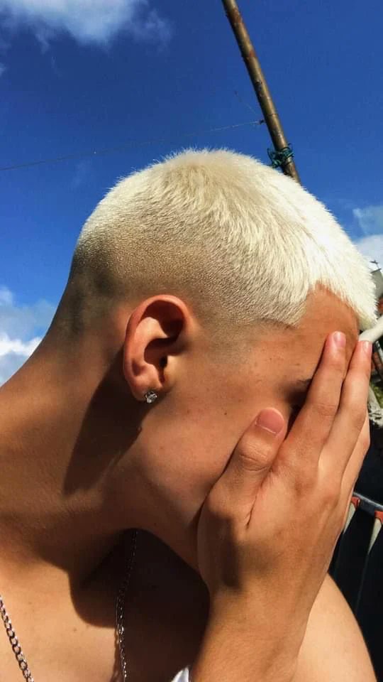 polar_nighttt's tweet photo. Namjoon is so silent he's gonna pop out on festa with his hair looking like this https://t.co/jMBu75tHGS